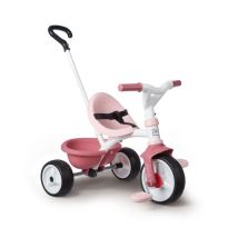 Tricycle Smoby Be Move Rose avec Canne Parentale