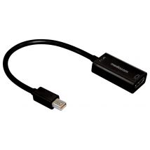 Mediacom MD-M202 câble vidéo et adaptateur Mini DisplayPort HDMI Type A (Standard) Noir