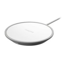 mophie Pad di ricarica wireless con adattatore per spina E.U. Auricolare, smartphone bianco Ricarica interna wireless di rete - Nuovo