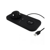 Altadif ALTDOCK4IN1 cargador de dispositivo móvil Smartphone Negro USB Cargador inalámbrico - Nuevo
