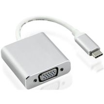 Nilox USB Type-C - VGA M/F adaptateur graphique USB Argent