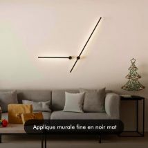 Applique Murale Laser Minimalist LED Noire XL