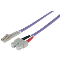 Intellinet 750936 Cable de fibra óptica e InfiniBand 3 m LC SC Violeta - Nuevo