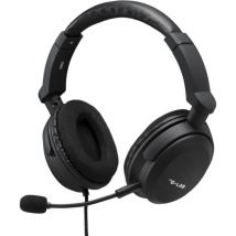 Auriculares para juegos - THE G-LAB - KORP-CARBON - Negro - Micrófono desmontable - Compatible con PC,Playstation, Xbox - Nuevo