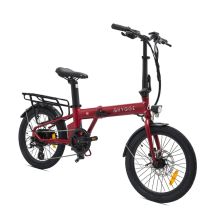 Virum 2026 - Bicicleta Eléctrica Ultra-Ligera Plegable 36V 10Ah - Sangría Roja - Nuevo