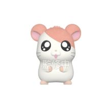 Figurita blind box BANDAI Hamtaro peluche 4 cm - Coleccionable aleatorio Blanco/rosa - Nuevo