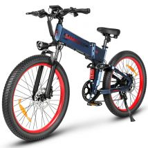 Bicicleta eléctrica plegable SAMEBIKE LO26 Plus de 26 con batería de 48 V, 15 Ah y 1000 W - Nuevo