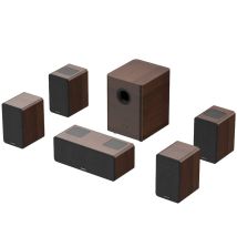 Barre de son pour TV | Hiwill-Audio M514 900W 5.1.4 Dolby Atmos - Brun foncé