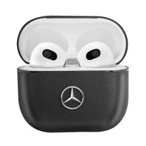 Mercedes Benz Carcasa para Airpods 3 en piel antichoque Negro - Nuevo