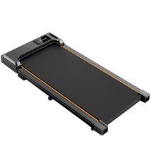 Tapis roulant FT33 con pedana, velocità da 1 a 6 km/h, ammortizzazione e design compatto e pieghevole per casa e ufficio - arancione - Nuovo