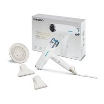 Asciugacapelli - MEDION - MD19984 - 1500 W - 3 velocità - 105°C - Bianco - Nuovo
