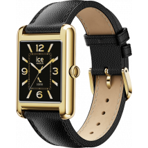 Montre ICE SMART TK 2.0 Rectangulaire avec Bracelet Cuir Or Grain Noir Ice Watch