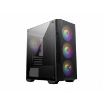 Unità Centrale MSI MAG FORGE M100A Micro Tower Nera e Trasparente con 4 Ventole - Nuovo