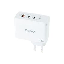 Tooq Gan Chargeur Mural 2Xusb-C/Pd +Usb-A/Qc 100W, Blanc