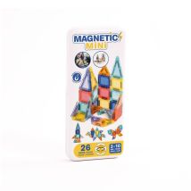 Juego de construcción magnético LUDI Magnetic Mini Tiles 26 piezas multicolor - Nuevo