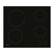 Piastra di cottura Hotpoint HR631C 60 cm in vetroceramica nera 4 fuochi radianti 6200 W - Nuovo