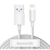 Baseus TZCALZJ-02 cable de teléfono móvil Blanco 1,5 m USB A Lightning - Nuevo