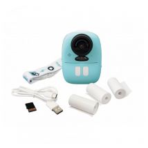 Fotocamera stampante per bambini Buki BUIPV07 con doppio obiettivo, schermo da 2 , stampa termica in bianco e nero 7x5,5 cm - Nuovo