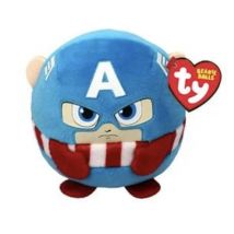 Peluche Marvel Puffies - Captain America, Super-Héros Mignon et Doux