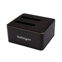 StarTech.com Station d'accueil USB 3.0 pour 2 disques durs SATA 2,5 /3,5 - Dock HDD/SSD à deux baies