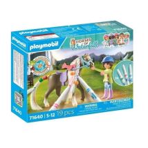 Cavaliere equestre da colorare con la criniera - Kit creativo completo - Nuovo