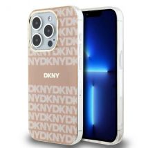 Etui DKNY pour iPhone 15 Pro Max 6.7 rose étui rigide IML Mono & Stripe MagSafe