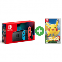 Switch & Pokémon Let's Go! Pikachu - Bundle Console de jeux portables 15,8 cm (6.2 ) 32 Go Écran tactile Wifi Bleu, Gris, Rouge
