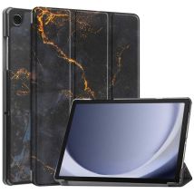 imoshion Coque tablette Design Trifold pour Samsung Galaxy Tab A9 Plus - Black Marble