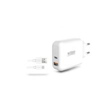POWEE: USB-A POWER USB-A / C Chargeur mural + cable