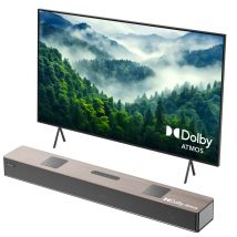 Hiwill A502 Barre de Son TV 400W Dolby Atmos - Avec Double Caisson 2,5 - Noyer