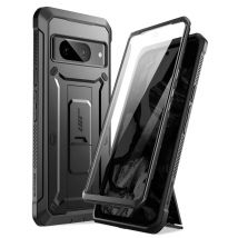 Coque Intégrale pour Google Pixel 8a Antichoc avec Béquille Support Noir