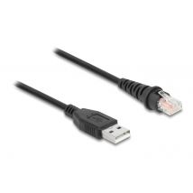 DeLOCK Cable de escáner de código de barras RJ50 a USB 2.0 Tipo-A 3 m - Nuevo