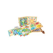 Juego clásico JEUJURA Cofre de Juegos Clásicos 150 reglas en madera Natural - Nuevo