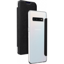 Folio pour Samsung Galaxy S10 avec coque transparente Fonction Stand Noir - Circuit court européen Bigben