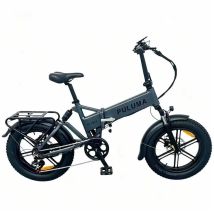 Bicicleta Eléctrico PULUMA EB FM-2.0 | Motor 500W | Batería 48V15Ah | Neumáticos de 20 Pulgadas | Velocidad Máx 25 km/h | Autonomía 45 km | Gris - 
