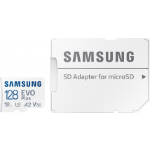 Carte Mémoire MicroSD Evo Plus 128GB Class 10 - 100 MB/S + Adaptateur SD Samsung