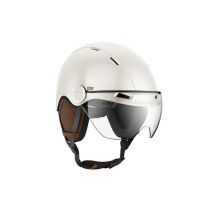 Casco Casr bicicleta CASCO PROTECTOR CON VISERA ESTILO MARFIL CREMA L - Nuevo