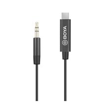 BOYA BY-K2 cable de audio USB C 3,5mm Negro - Nuevo