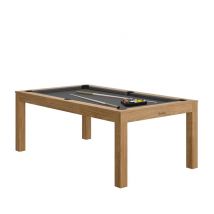 Table de Billard CHARME Noyer Venice avec Drap Slate Professionnel