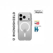 RhinoShield Coque Compatible MagSafe[iPhone 17 Pro] Clear, Anti-jaunissement, Haute Transparence, Force magnétique supérieure, dépasse Les Normes 