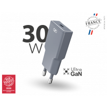 Force Power Cargador USB-A 30W Power Delivery UltraGaN Rapide Gris - Nuevo
