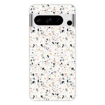 Coque en silicone - Compatible pour Google Pixel 8 Pro - design terrazzo color