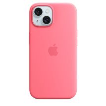 Apple Coque en silicone avec MagSafe pour iPhone 15 - Rose Apple iPhone 15
