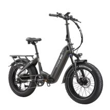 Bicicletta elettrica pieghevole TTGO F6 Boost, batteria da 48 V 18 Ah, freni a disco idraulici - Grigio - Nuovo