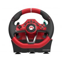 Hori Mario Kart Racing Wheel Pro Deluxe Noir, Rouge USB Volant + pédales Analogique Nintendo Switch