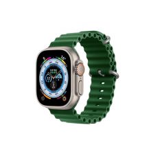 Bracelet en silicone Riff Ocean pour Apple iWatch série 38 / 40 / 41 mm vert trèfle