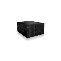 ICY BOX IB-563SSK 2x Vassoio per dischi da 5,25 nero - Nuovo
