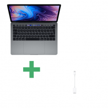 MacBook Pro Touch Bar i5 (2017) 13,3 , 3,1 Ghz 256 GB SSD 8 GB Intel Iris Plus Graphics 650, Gris Espacial - AZERTY FR - Adaptador USB-USBC incluido- 