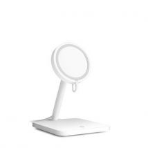 Support de Charge Sans Fil pour iPhone MagSafe 10W Position Modulable Blanc