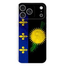 Coque en silicone - Compatible pour Apple iPhone 17 Pro Max - design drapeau guadeloupe